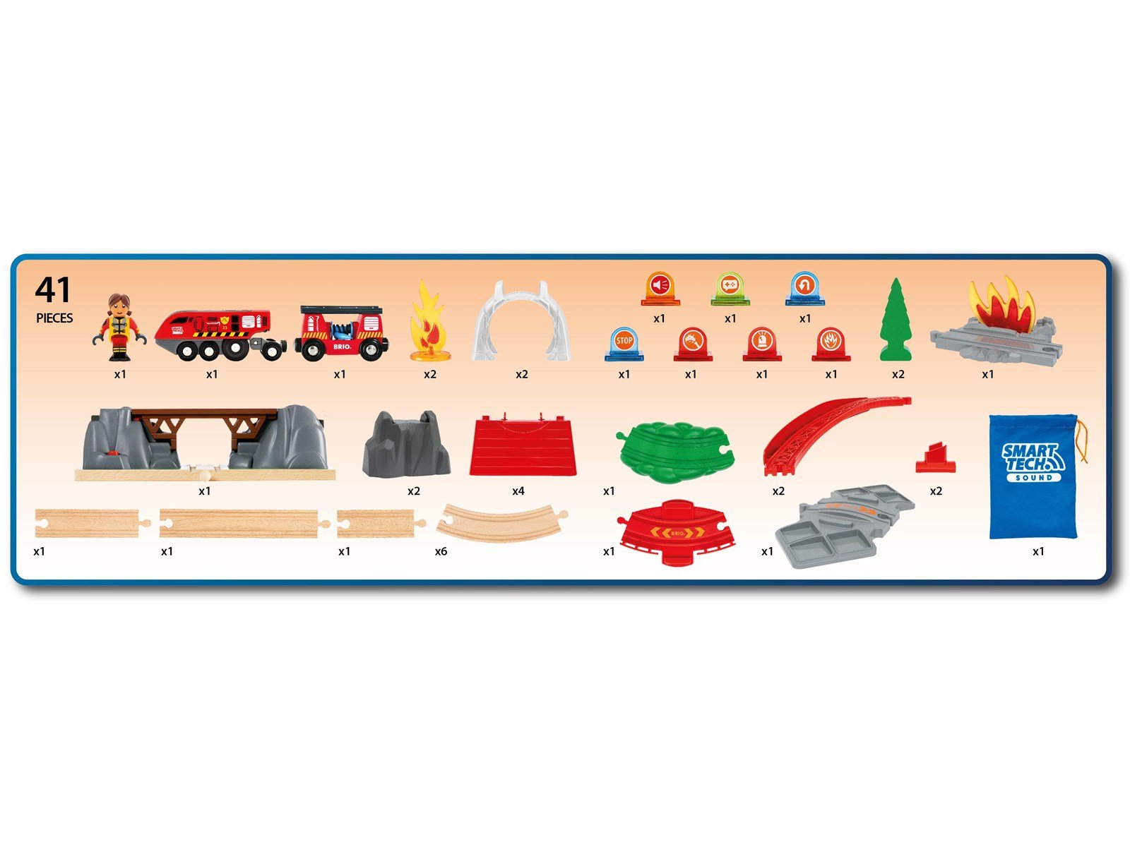 Brio Fire Rescue Set (Smart Tech Sound)