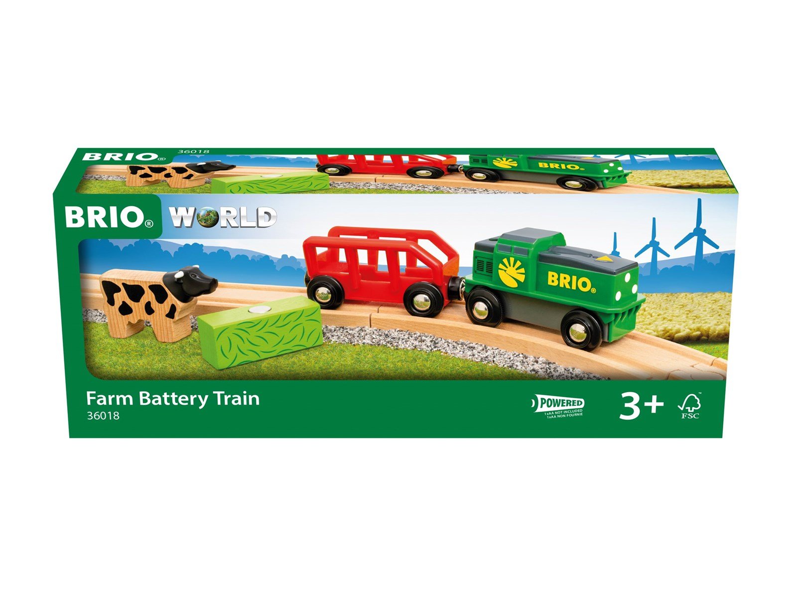 Brio Farm Battery Train