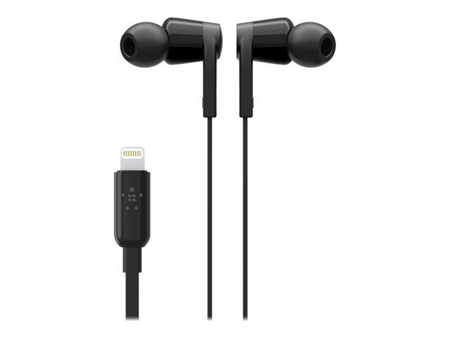 Belkin ROCKSTAR -Kopfhörer mit Lightning Connector, schwarz (G3H0001btBLK)