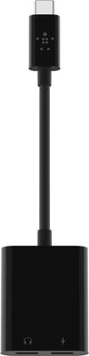 Belkin ROCKSTAR™ USB-C Audio- und Ladeadapter, schwarz Belkin ROCKSTAR™ USB-C Audio- und Ladeadapter, schwarz