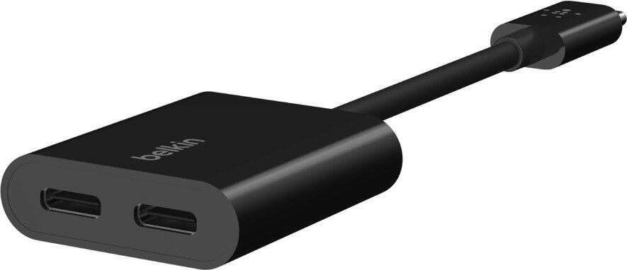 Belkin ROCKSTAR™ USB-C Audio- und Ladeadapter, schwarz