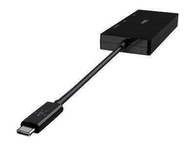 Belkin CONNECT USB-C auf HDMI/VGA/DisplayPort-Adapter, schwarz (AVC003btBK)