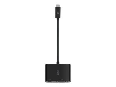 Belkin CONNECT USB-C auf VGA-Adapter, 60W PD, schwarz (AVC001btBK)