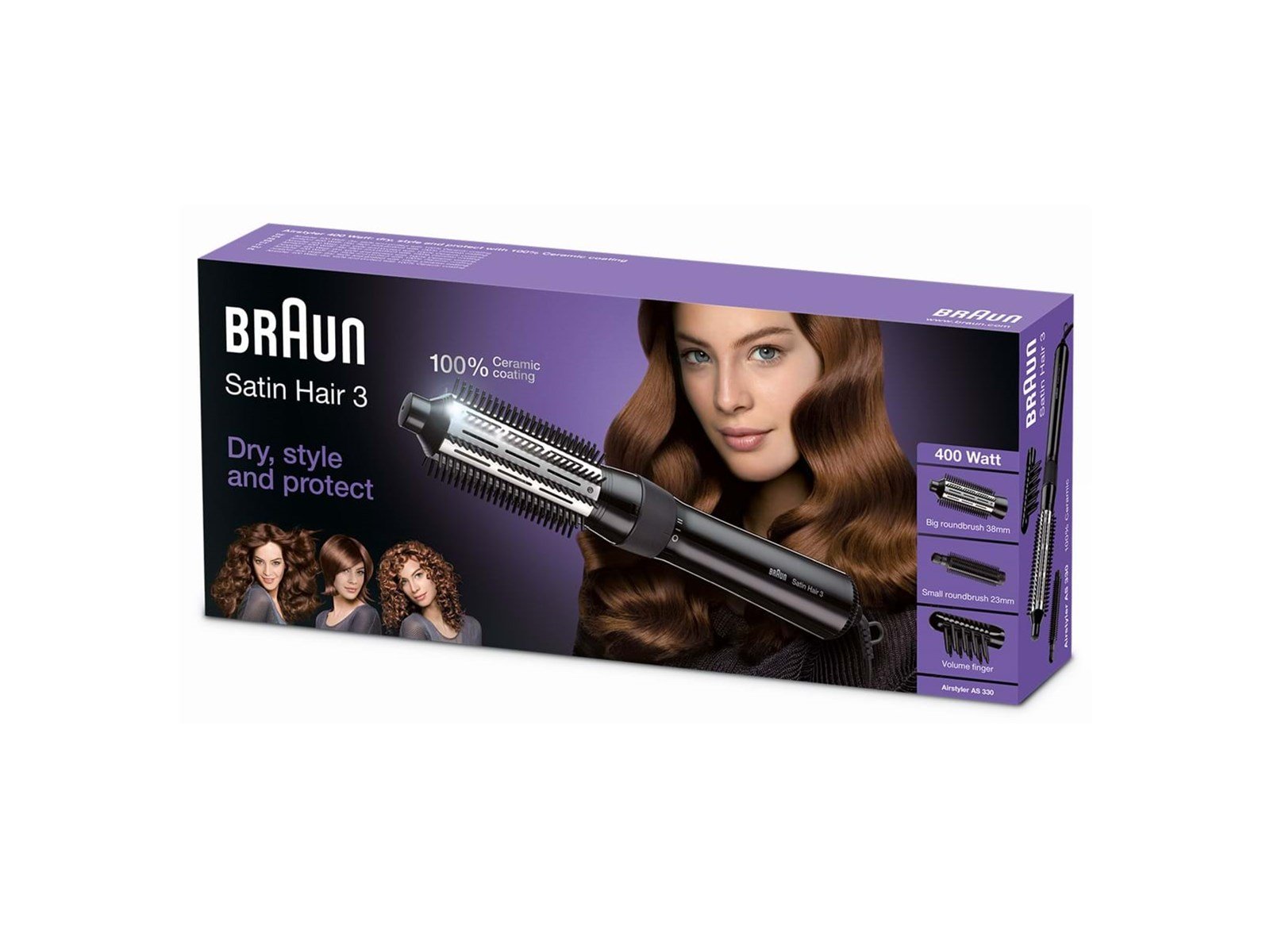 Braun Lockenstab AS 330 Satin Serie 3