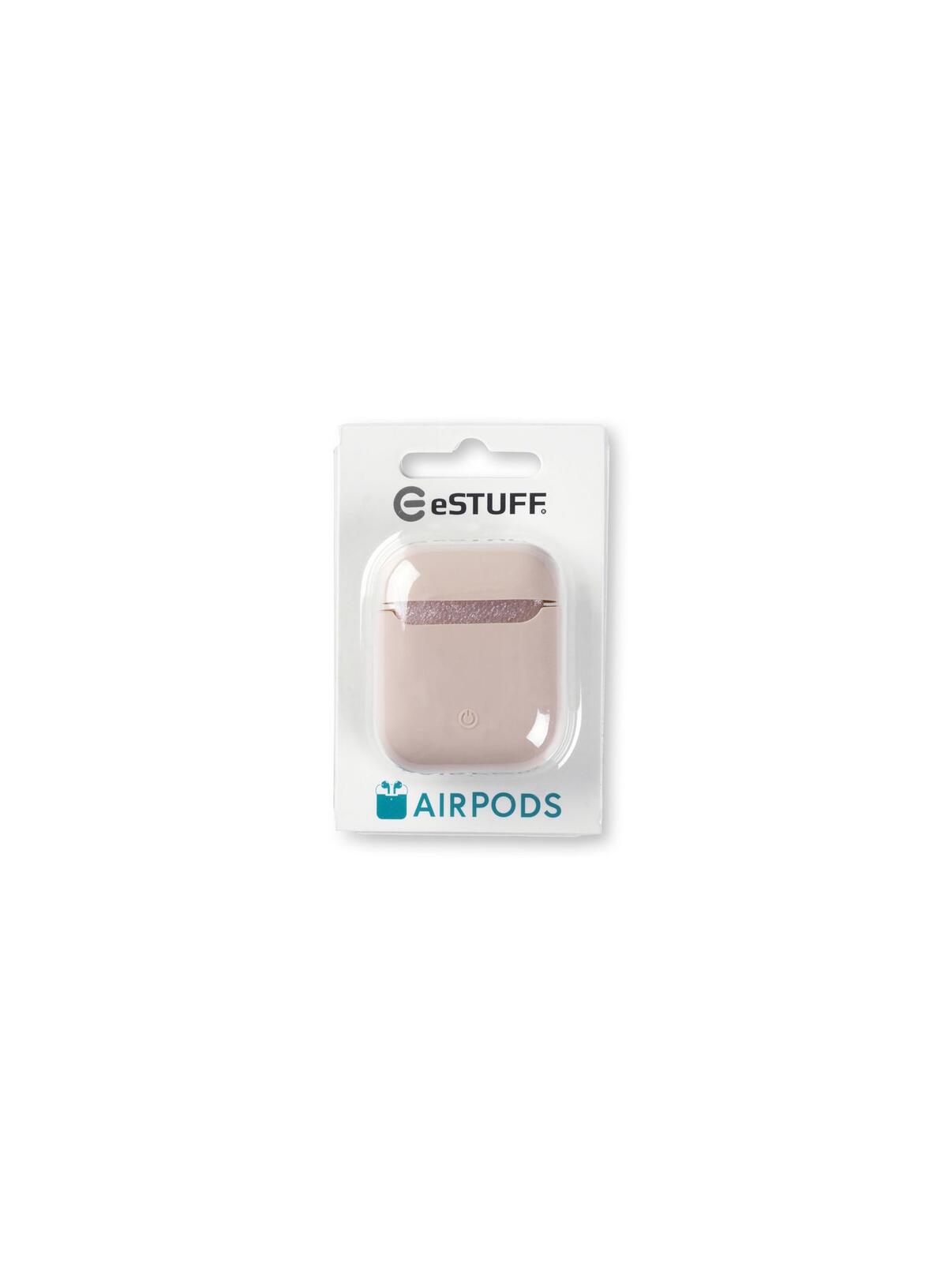 eSTUFF Silicone Cover für AirPods - Sand Pink