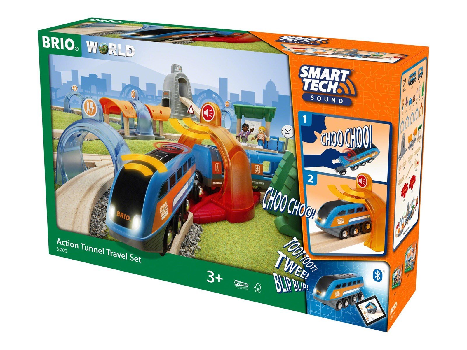 Brio Action Tunnel Travel Set (Smart Tech Sound)