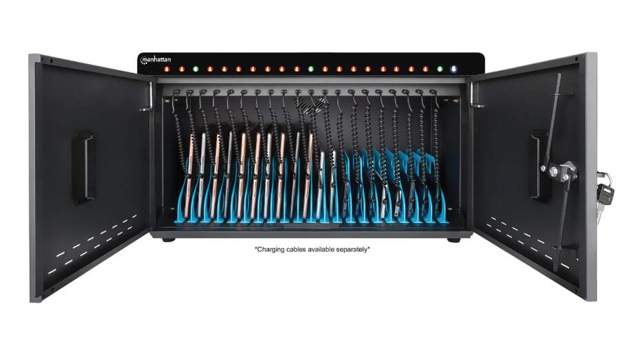 Manhattan 20-Port USB-C Desktop Ladeschrank 360 W