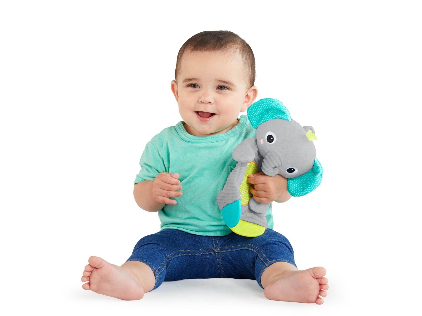 Bright Starts Snuggle & teether w. elephant