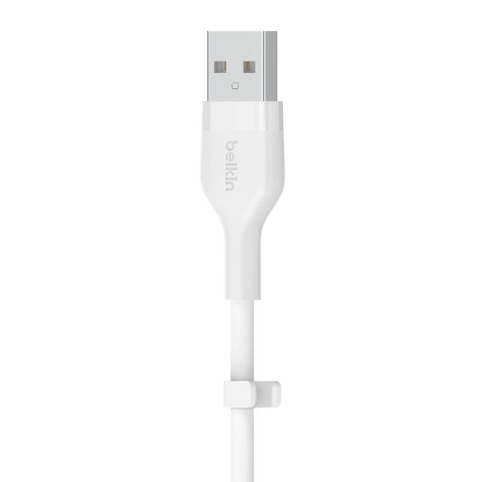 Belkin BoostCharge Flex USB-A Kabel mit Lightning Connector (1m, Weiß)