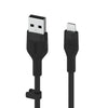 Belin BoostCharge Flex USB-A Kabel mit Lightning Connector (3m, Schwarz) Belin BoostCharge Flex USB-A Kabel mit Lightning Connector (3m, Schwarz)