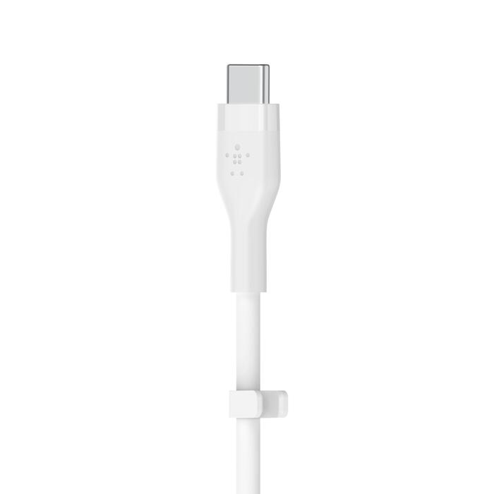 Belkin BoostCharge Flex USB-C Kabel mit Lightning Connector (2m, Weiß)