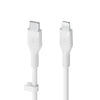 Belkin BoostCharge Flex USB-C Kabel mit Lightning Connector (3m, Weiß) Belkin BoostCharge Flex USB-C Kabel mit Lightning Connector (3m, Weiß)