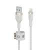 Belkin BoostCharge Pro Flex USB-A Kabel mit Lightning Connector (1m, Weiß) Belkin BoostCharge Pro Flex USB-A Kabel mit Lightning Connector (1m, Weiß)
