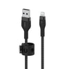 Belkin BoostCharge Pro Flex USB-A Kabel mit Lightning Connector (2m, Schwarz) Belkin BoostCharge Pro Flex USB-A Kabel mit Lightning Connector (2m, Schwarz)