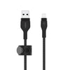 Belkin BoostCharge Pro Flex USB-A Kabel mit Lightning Connector (3m, Schwarz) Belkin BoostCharge Pro Flex USB-A Kabel mit Lightning Connector (3m, Schwarz)