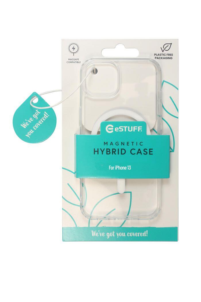 eSTUFF Berlin Magnetic Hybrid Case für das iPhone 13 - Clear