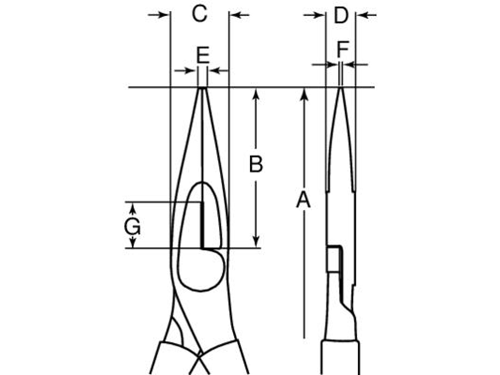 BAHCO Snipe nose cutter 2430s-200