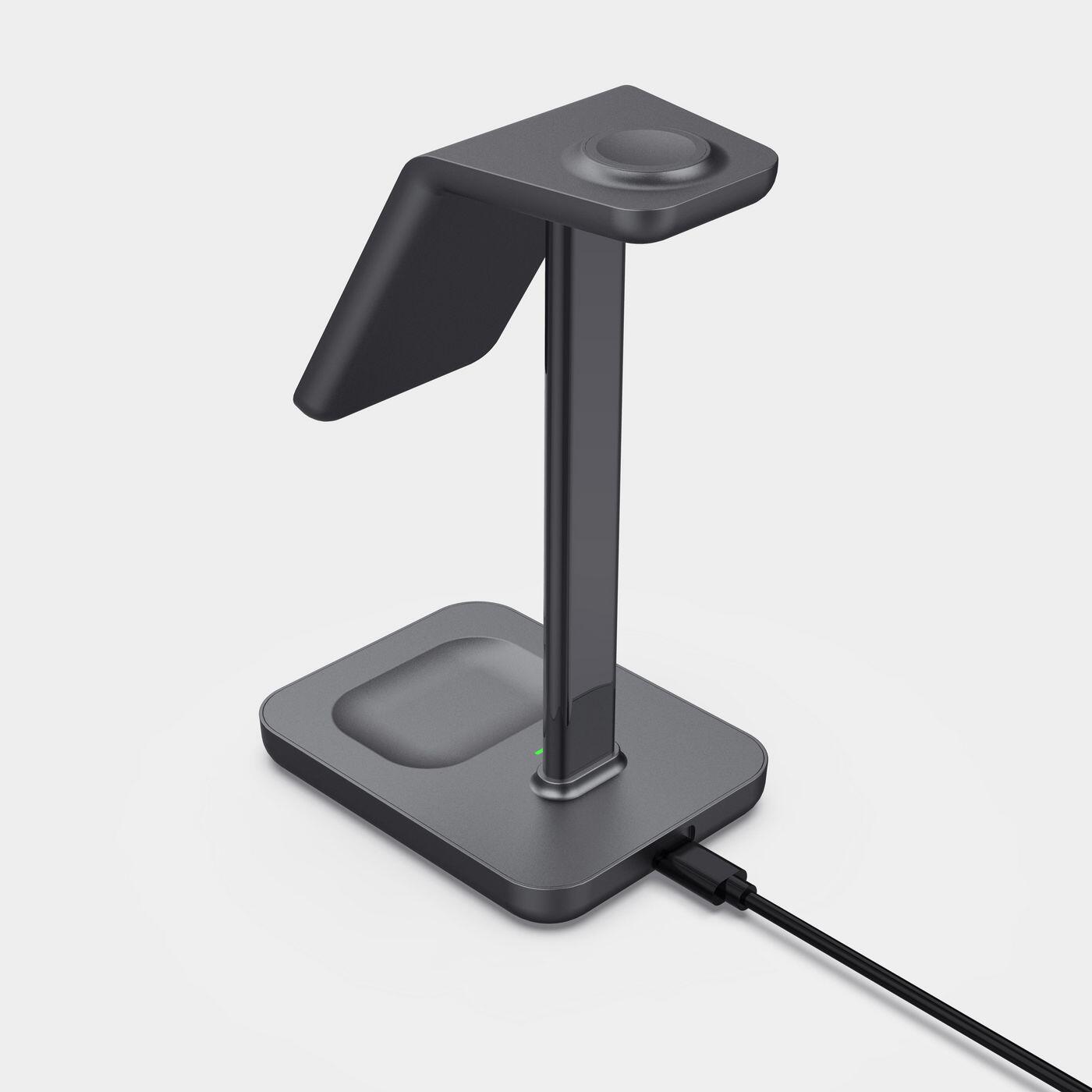 eSTUFF 3in1 Magnetic Wireless Desktop Charger