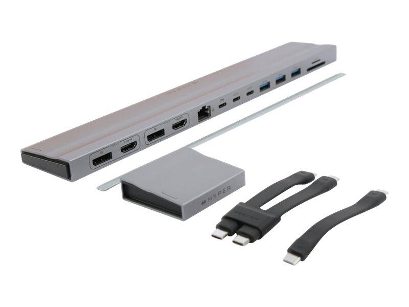 HyperDrive Dockingstation - USB-C, USB-A, HDMI, DisplayPort, RJ45, microSDXC, SDXC