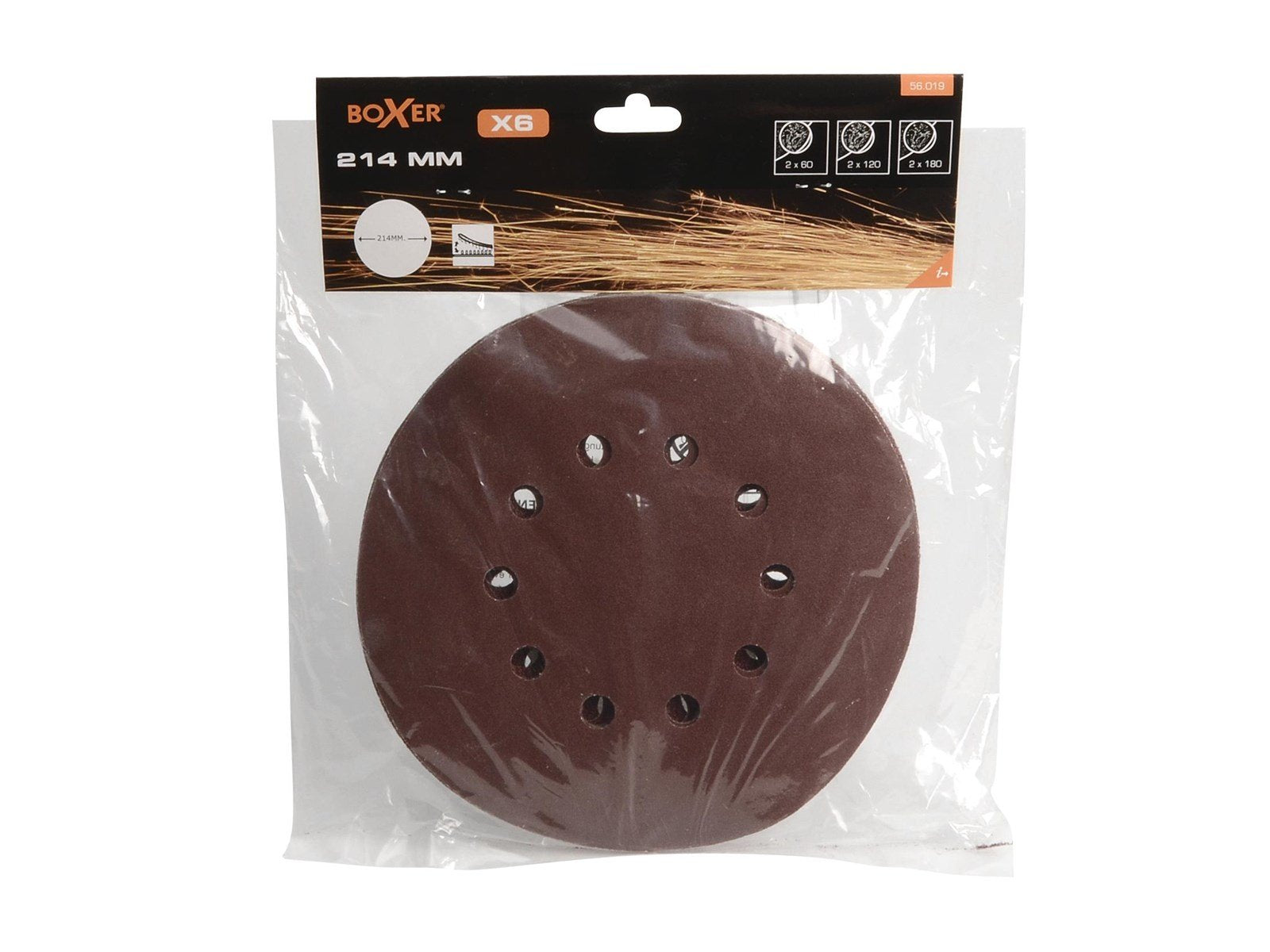 Boxer Sanding paper 214mm (Giraffe sander) - 6 pcs.