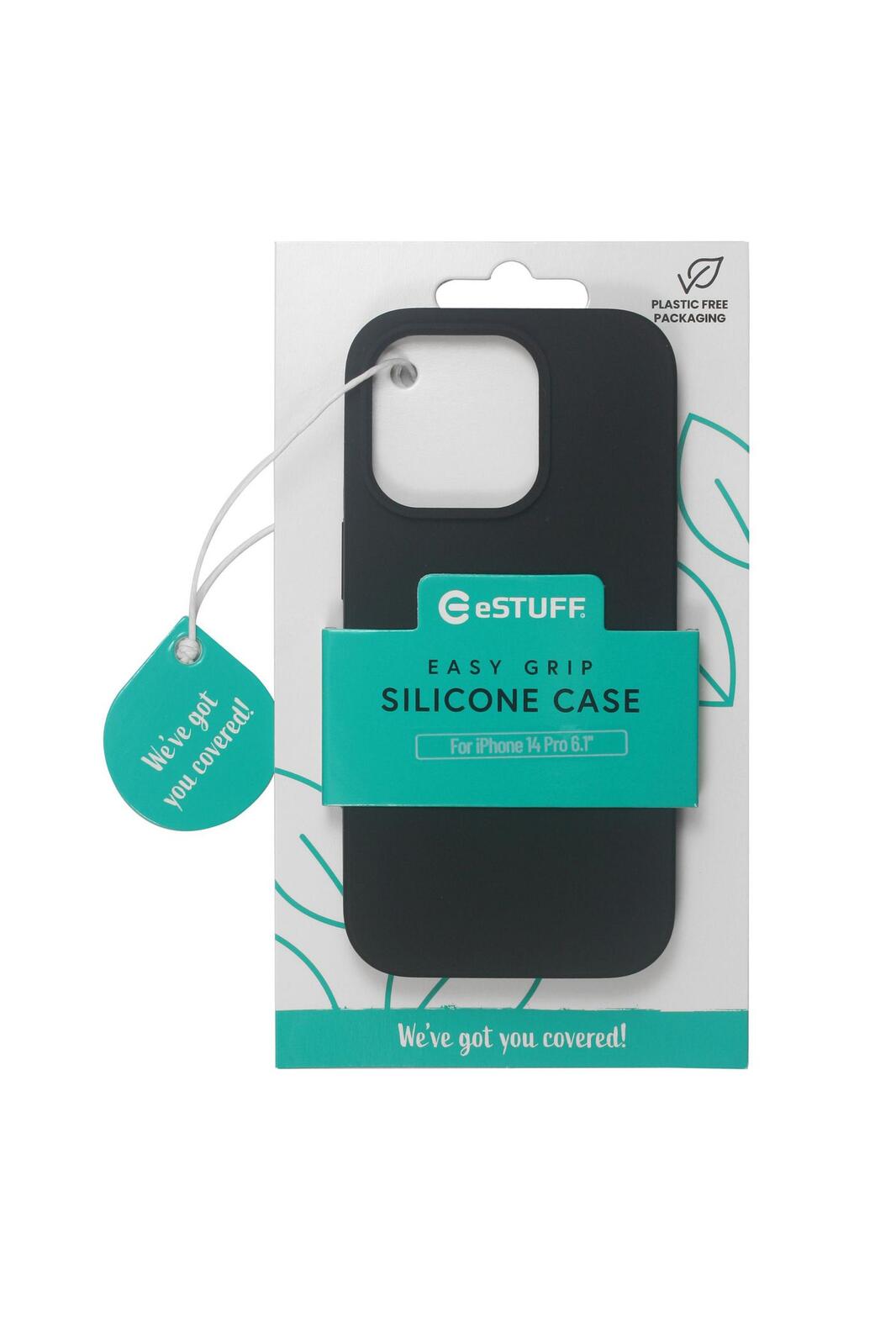 eSTUFF Madrid Silk-touch Silikon Case für das iPhone 14 Pro - Black