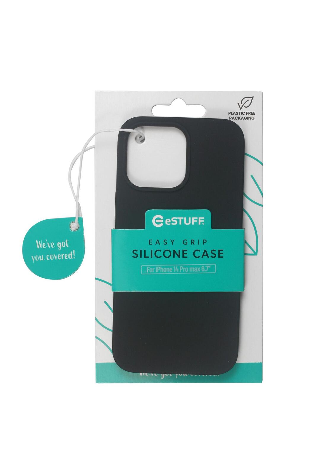 eSTUFF Madrid Silk-touch Silikon Case für das iPhone 14 Pro Max - Black