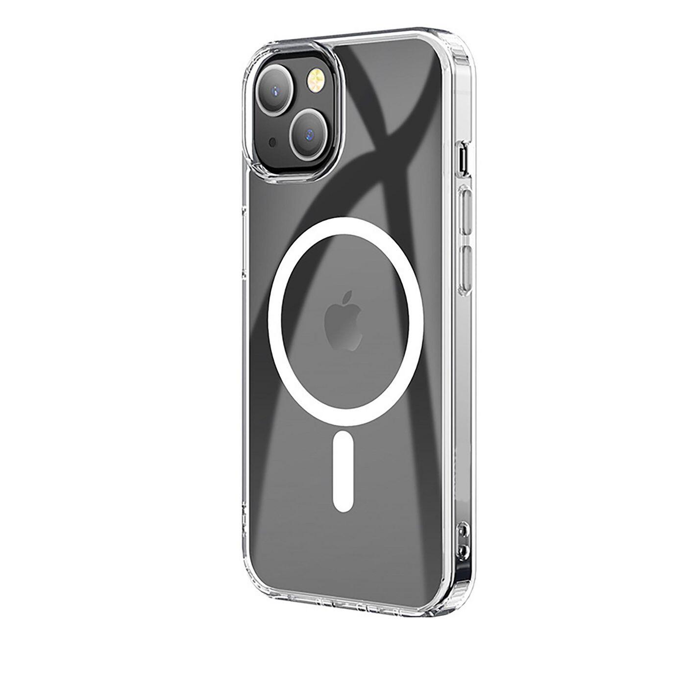 eSTUFF Berlin Magnetic Hybrid Case für das iPhone 14 Plus - Clear