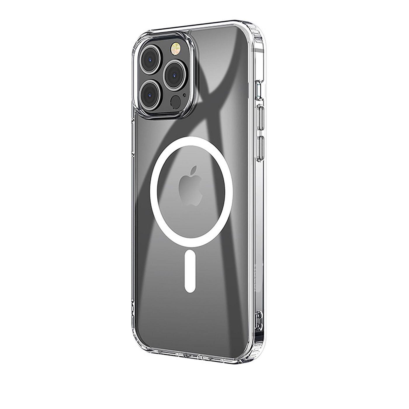 eSTUFF Berlin Magnetic Hybrid Case für das iPhone 14 Pro Max - Clear