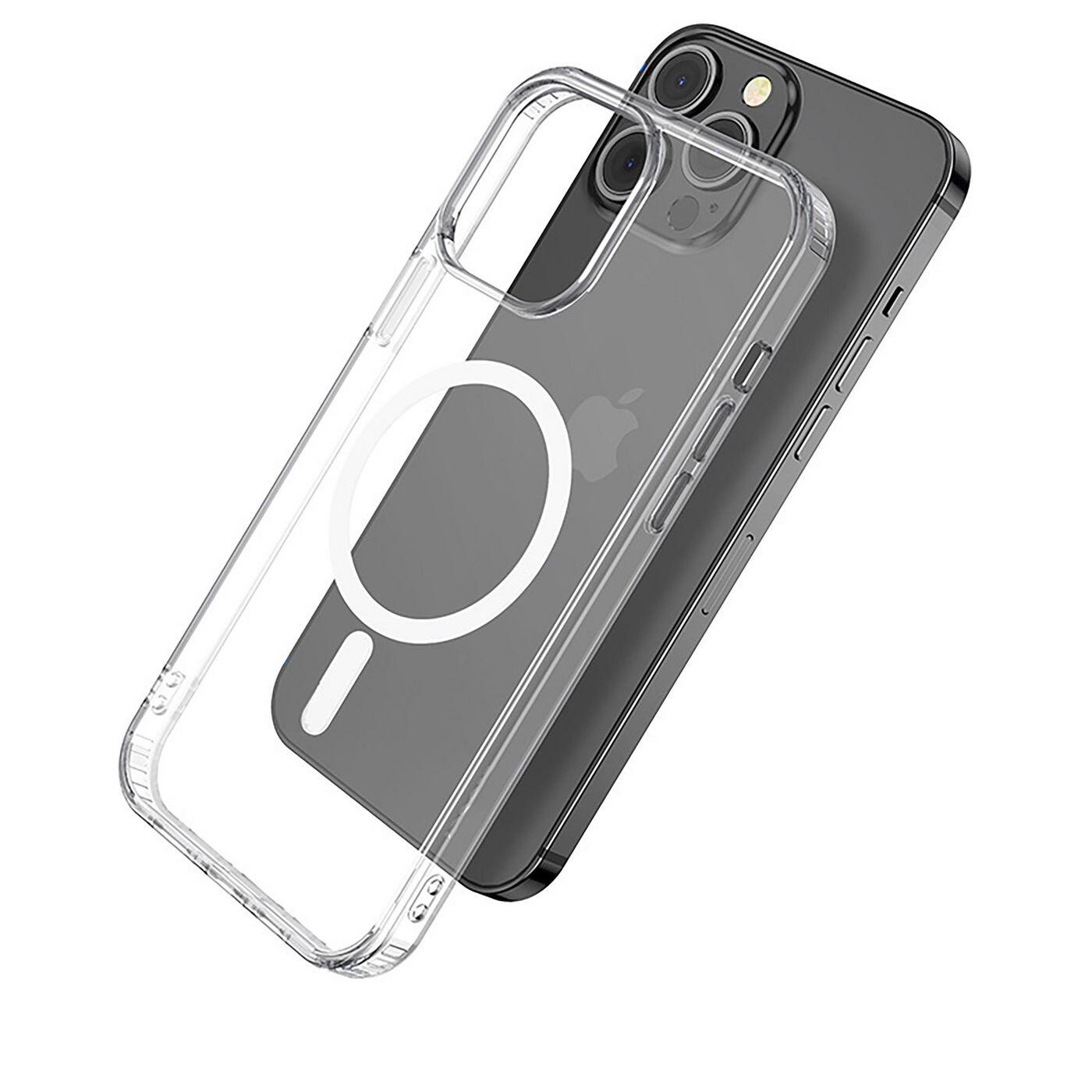 eSTUFF Berlin Magnetic Hybrid Case für das iPhone 14 Pro Max - Clear