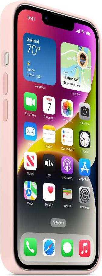 Apple Silikon Case mit MagSafe für Apple iPhone 14 Plus, Kalkrosa