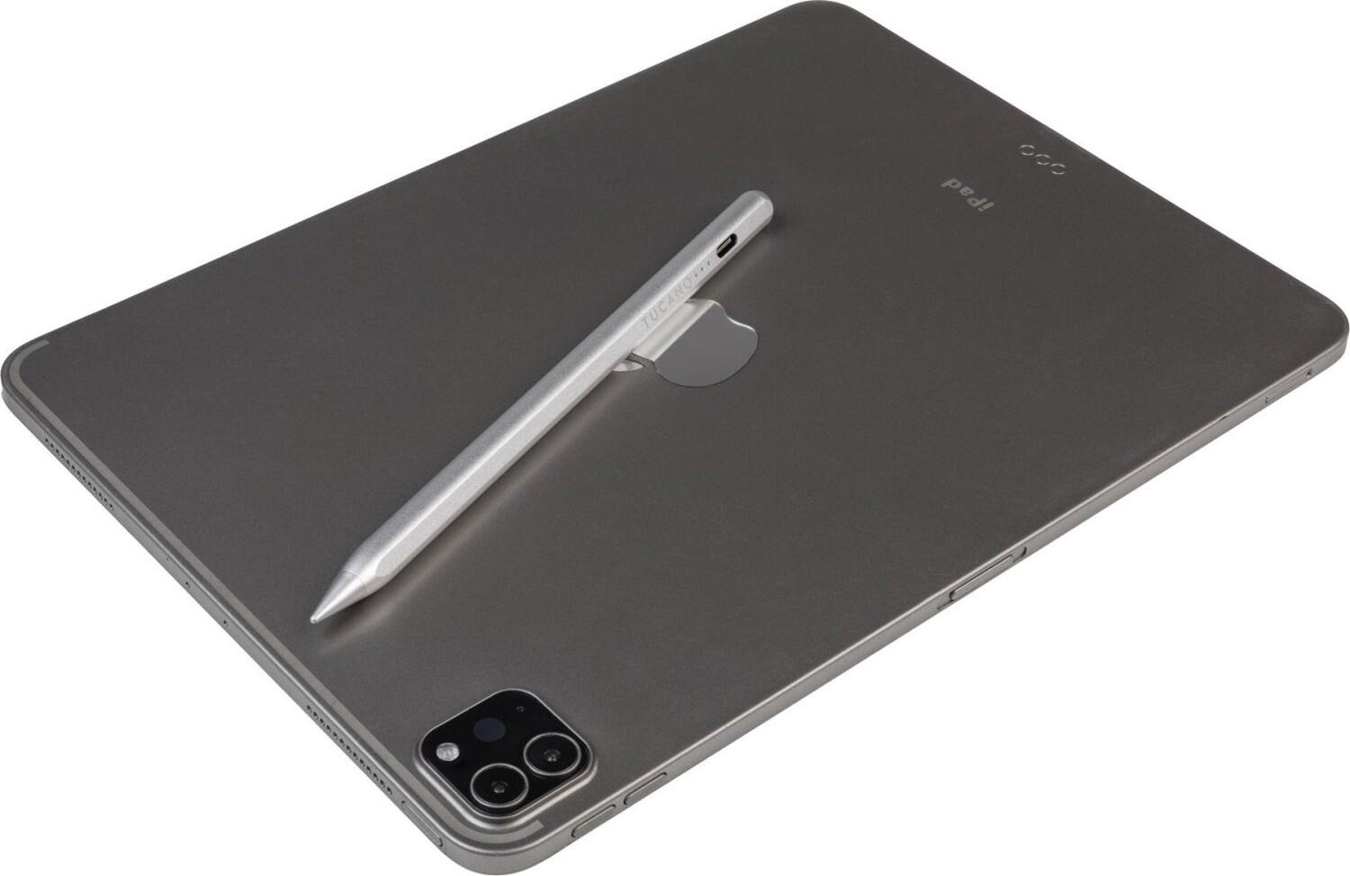 Tucano Active Stylus Pen mit USB-C für das Apple iPad - Silber