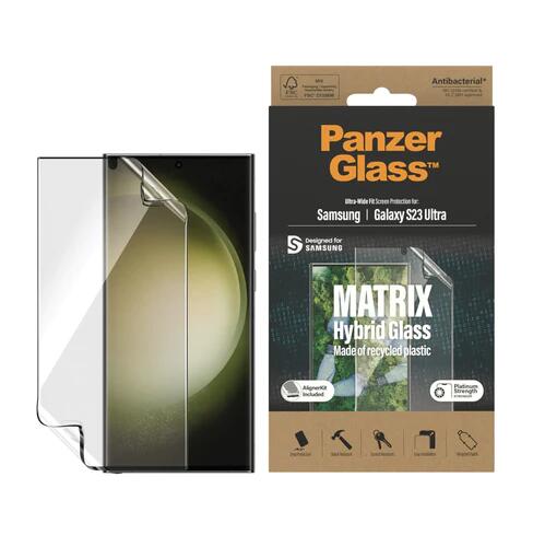 PanzerGlass MATRIX Ultra Wide Fit Displayschutzfolie für Samsung Galaxy S23 Ultra