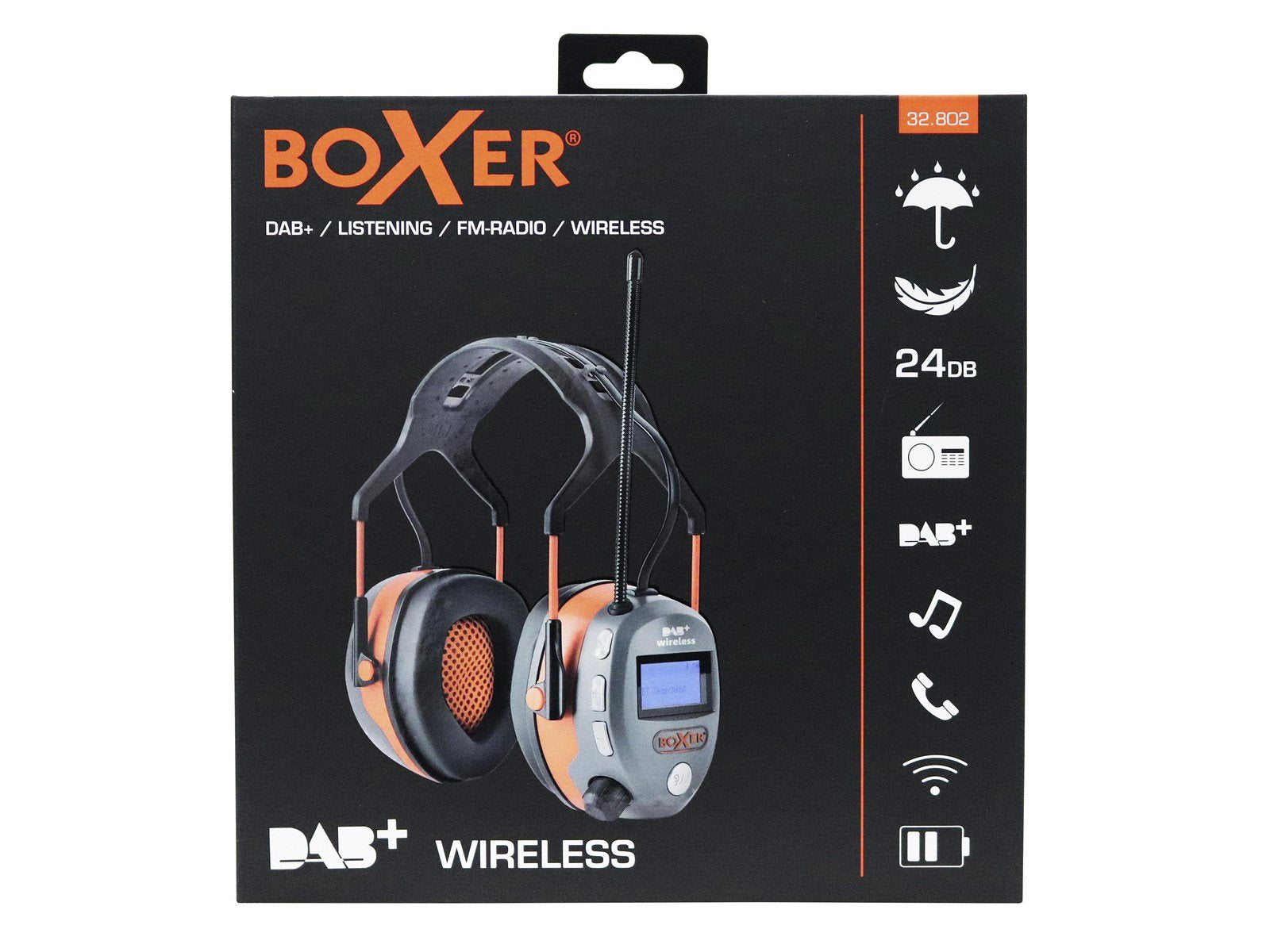 Boxer Hearing protection with Bluetooth and DAB/FM radio