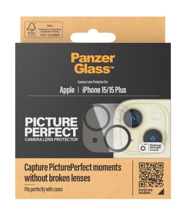 PanzerGlass™ PicturePerfect Kameraschutz für das Apple iPhone 15 & iPhone 15 Plus