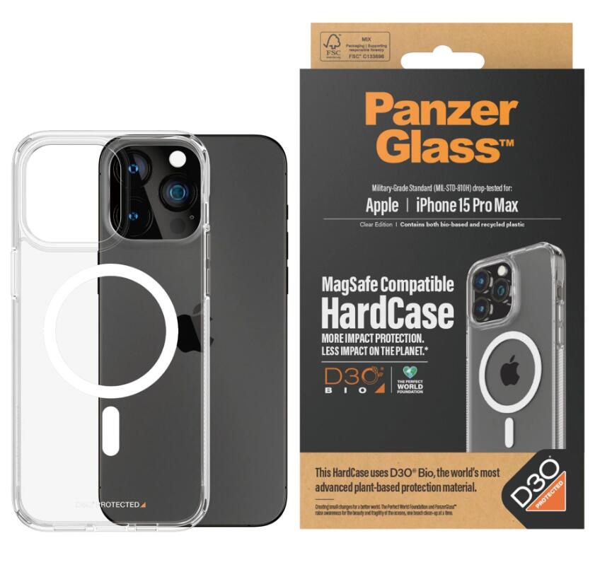 PanzerGlass™ HardCase MagSafe kompatibel mit D30 für das Apple iPhone 15 Pro Max