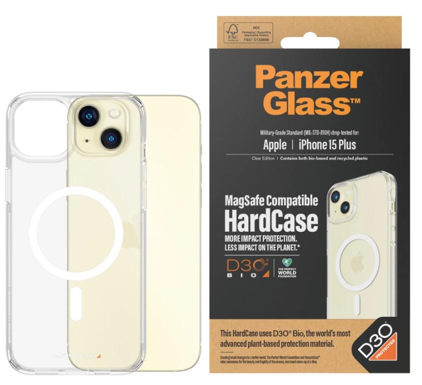 PanzerGlass™ HardCase MagSafe kompatibel mit D30 für das Apple iPhone 15 Plus