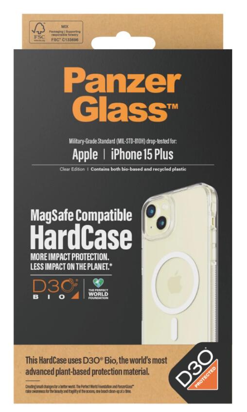 PanzerGlass™ HardCase MagSafe kompatibel mit D30 für das Apple iPhone 15 Plus
