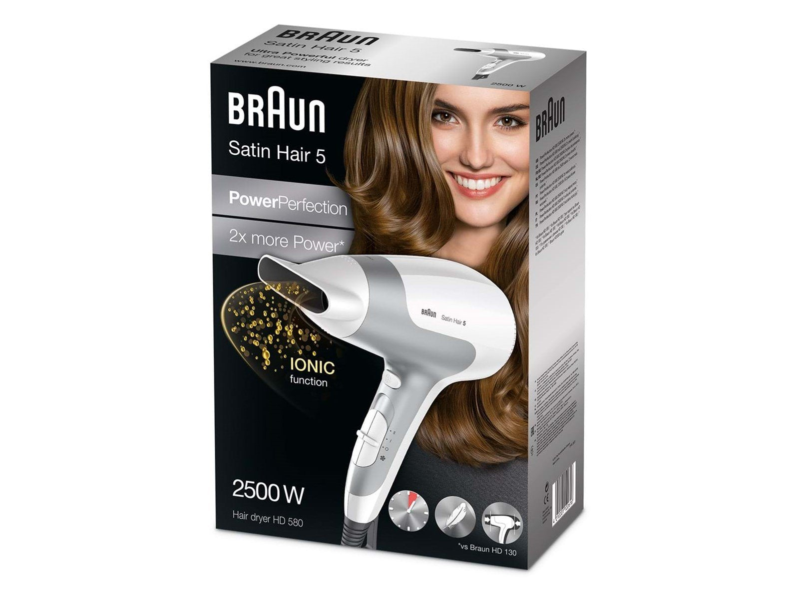 Braun Haartrockner / Föhne Satin Hair 5 HD580 PowerPerfection - 2500 W