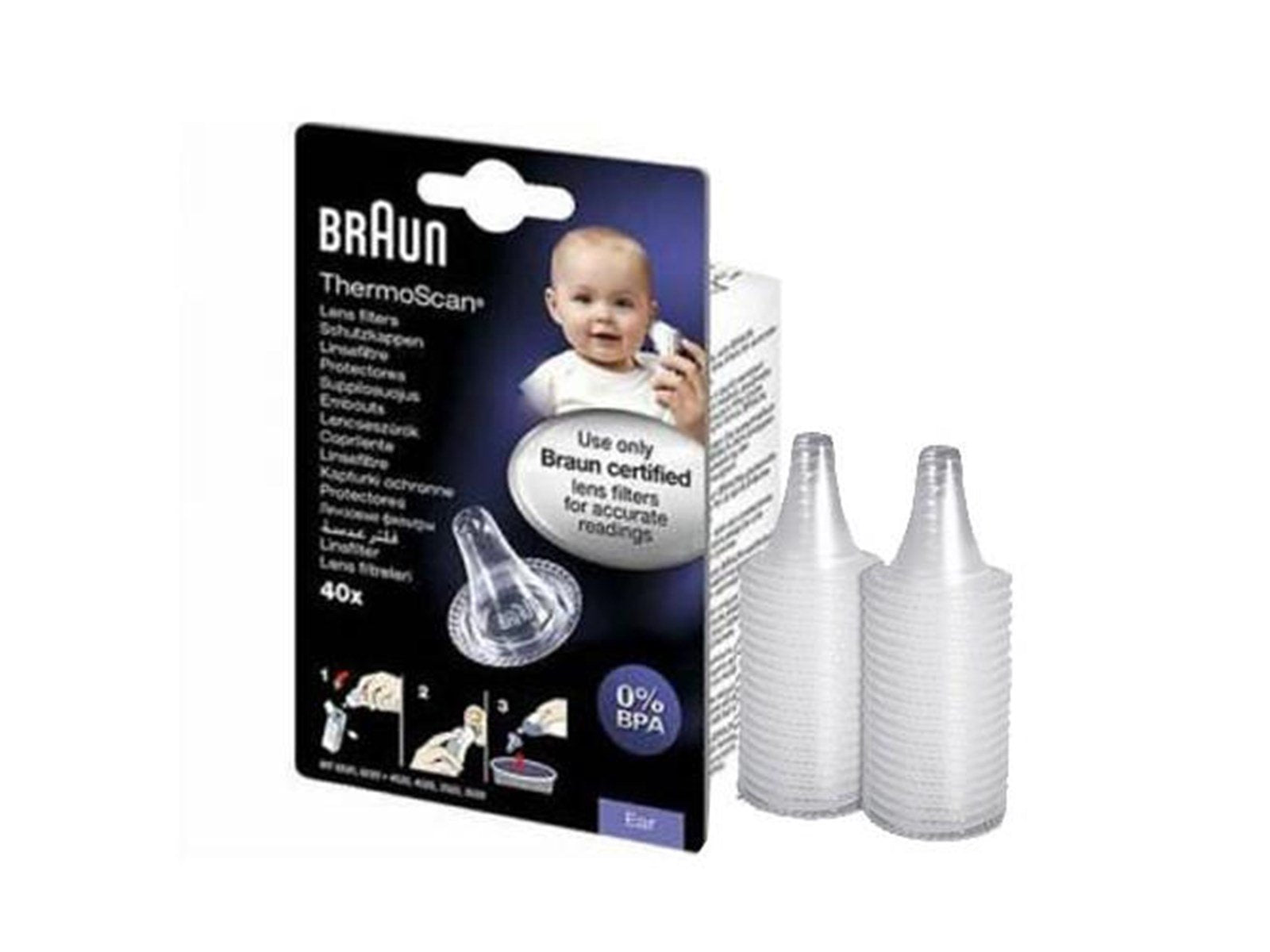 Braun Thermometer Lens Filter 40 Ct. Thermometer