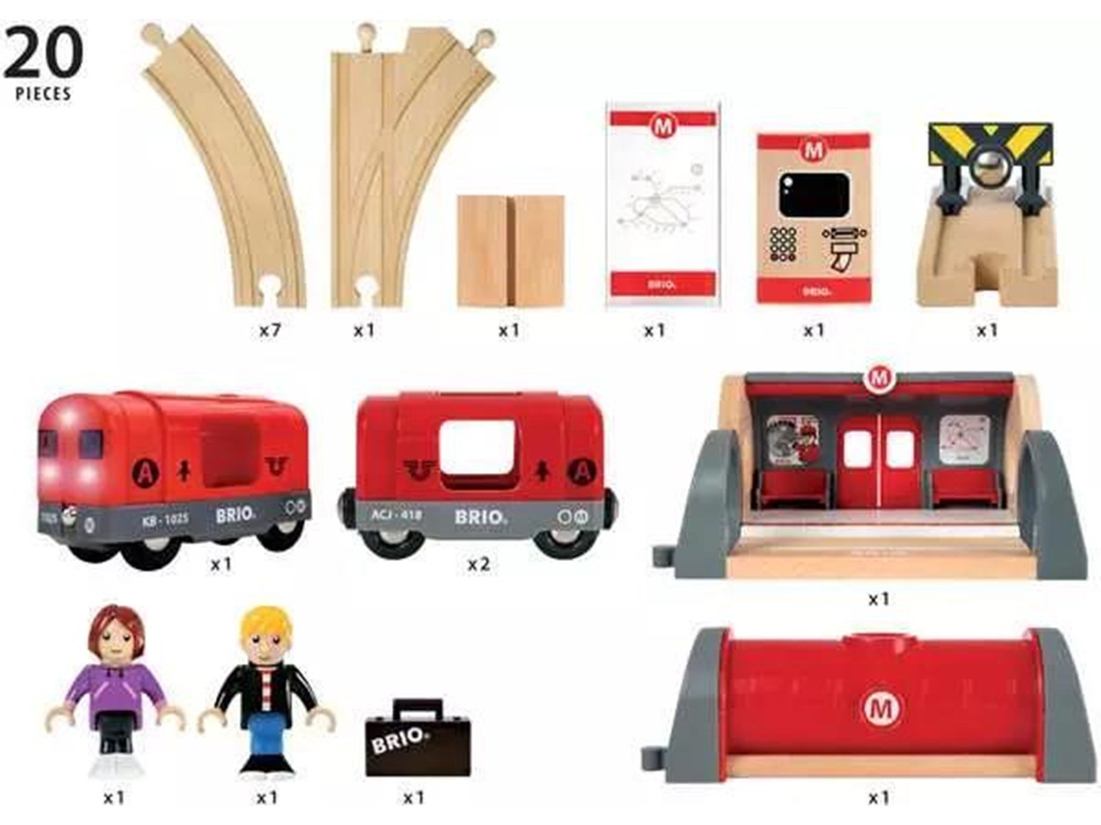 Brio Metro Railway Set