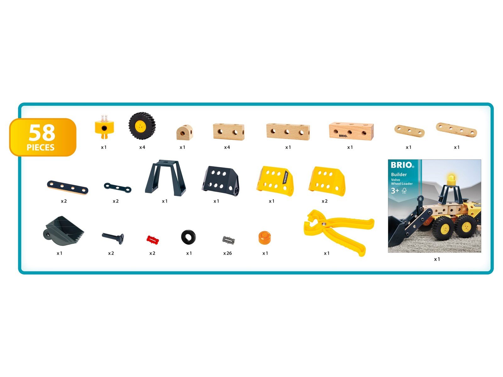 Brio Builder Volvo Wheel Loader