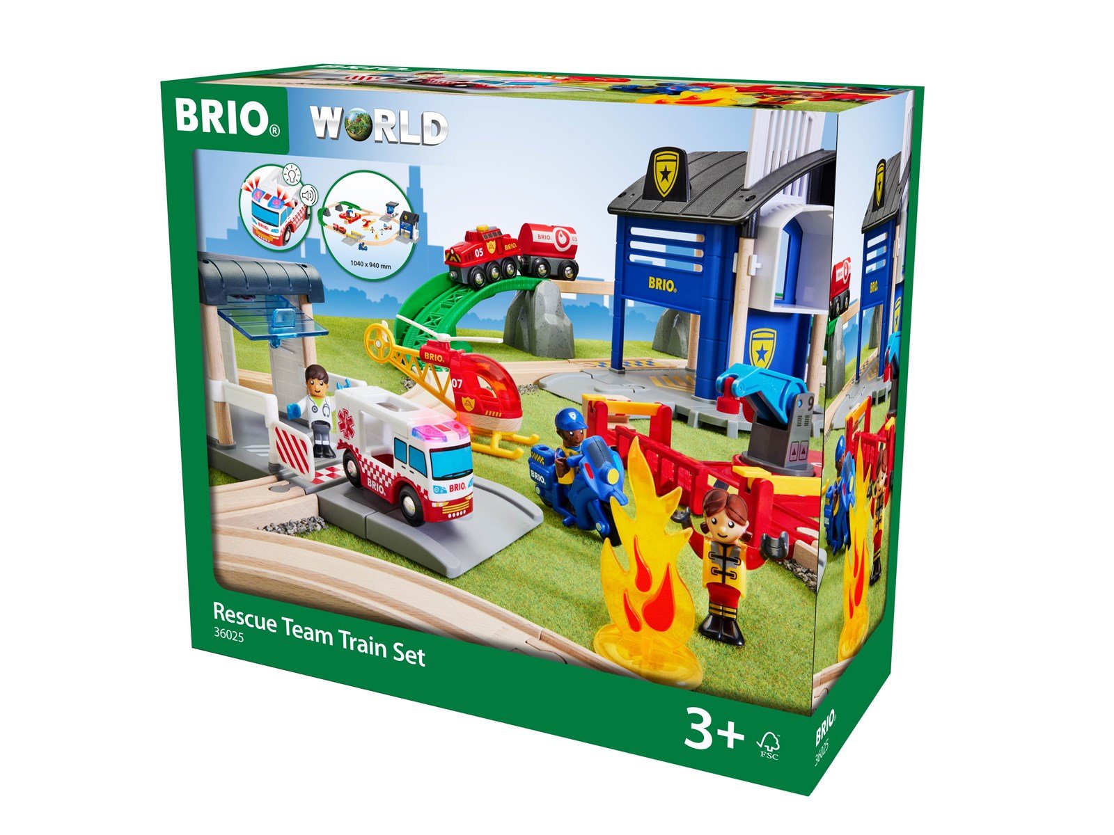 Brio Rescue Team Train Set