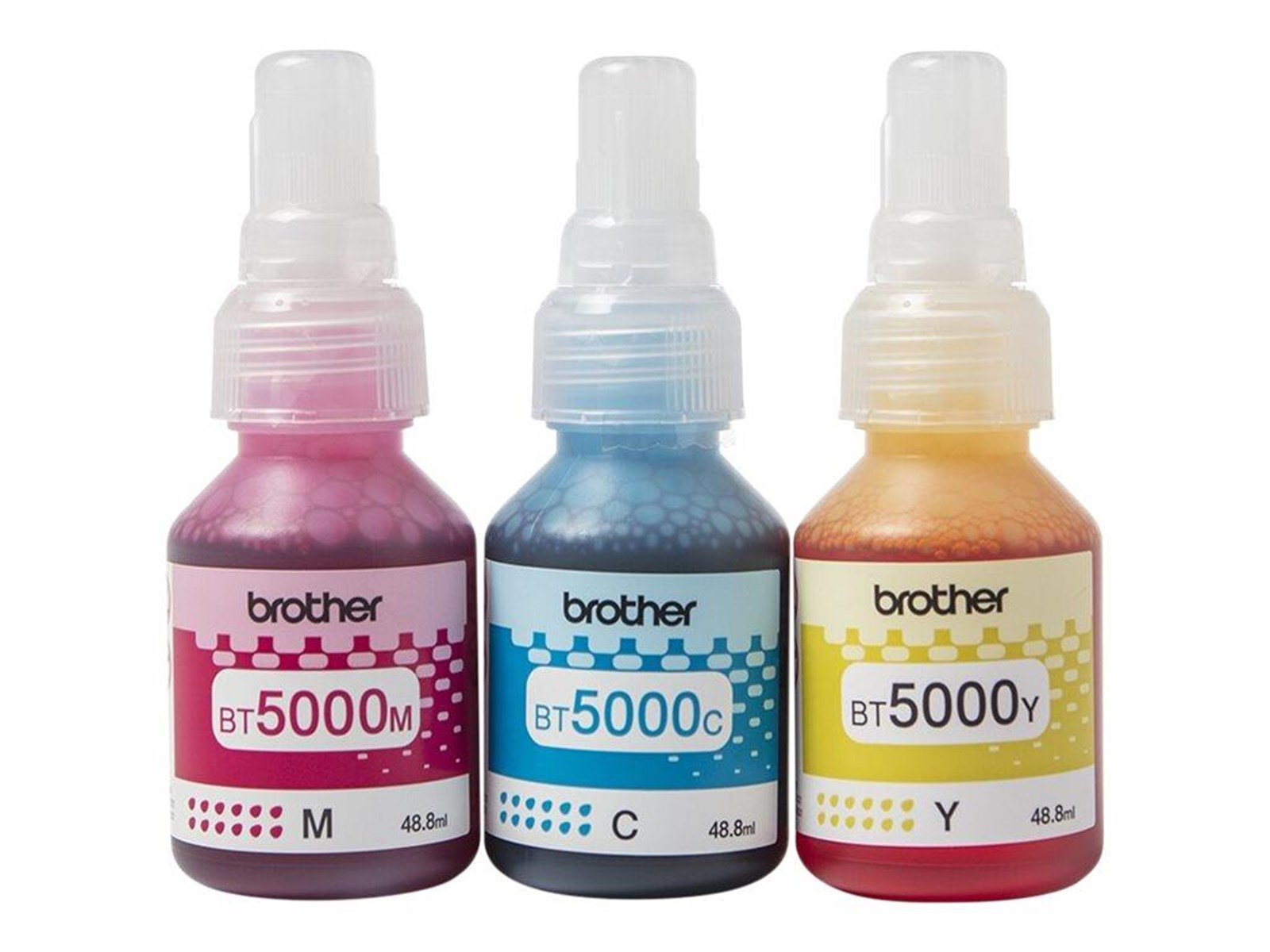 Brother BT5000CL Value Pack - 3-pack - yellow cyan magenta - original - ink refill - Nachfülltinte Cyan