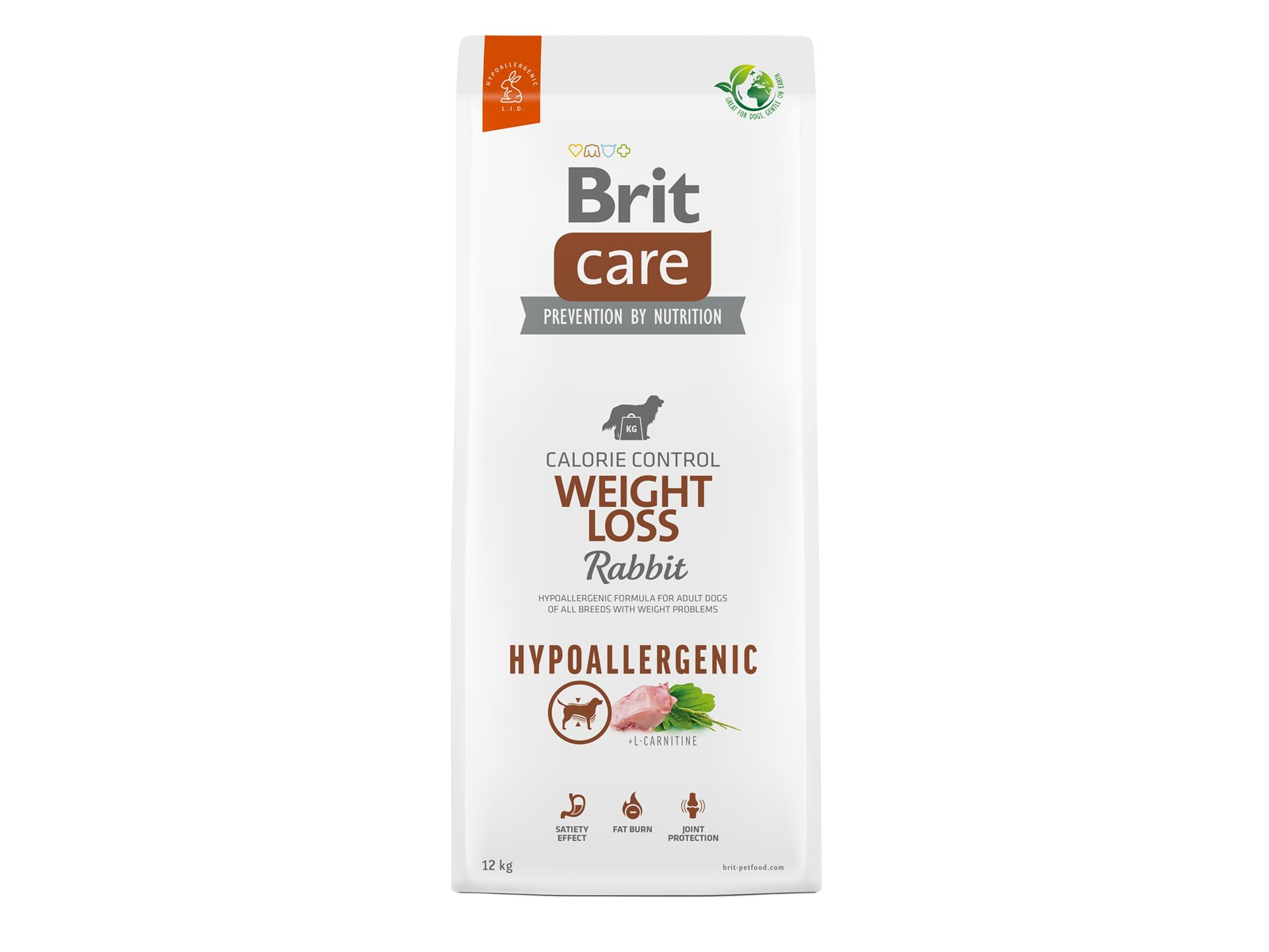 Brit Care Dog Hypoallergenic Weight Loss Rabbit 12 kg