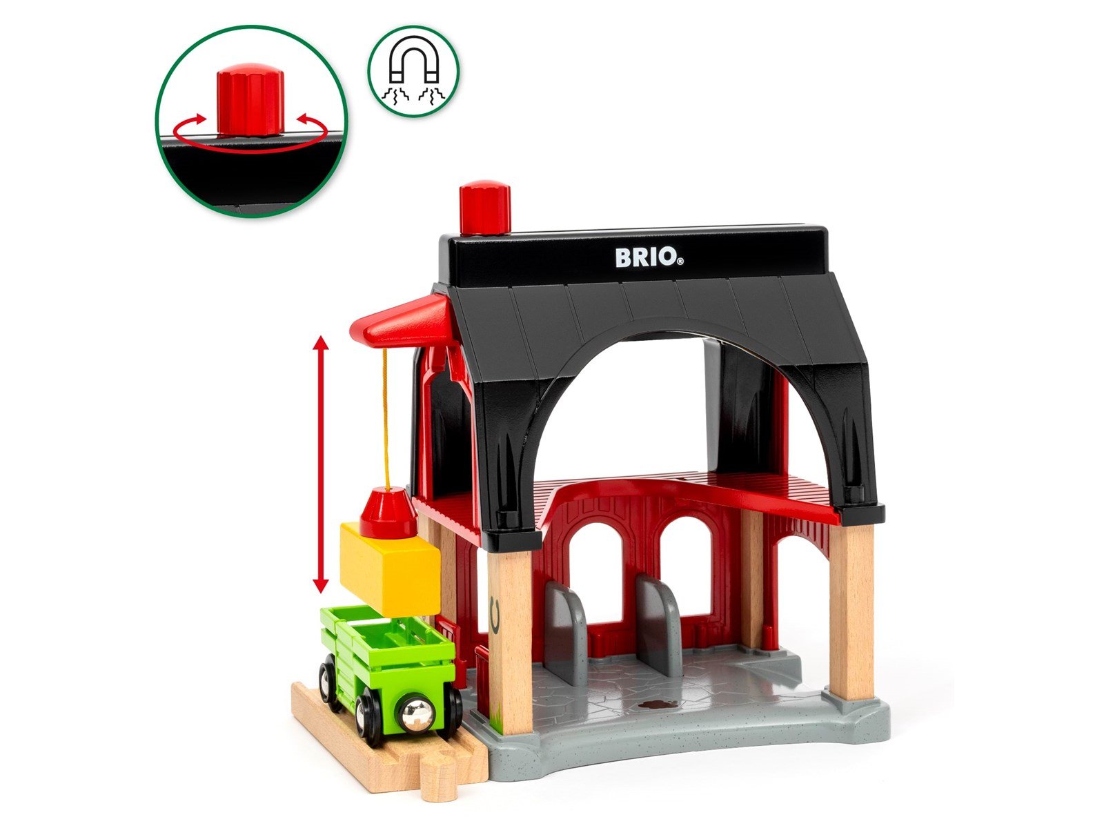 Brio BRIO Tierscheune mit Heuwaggon