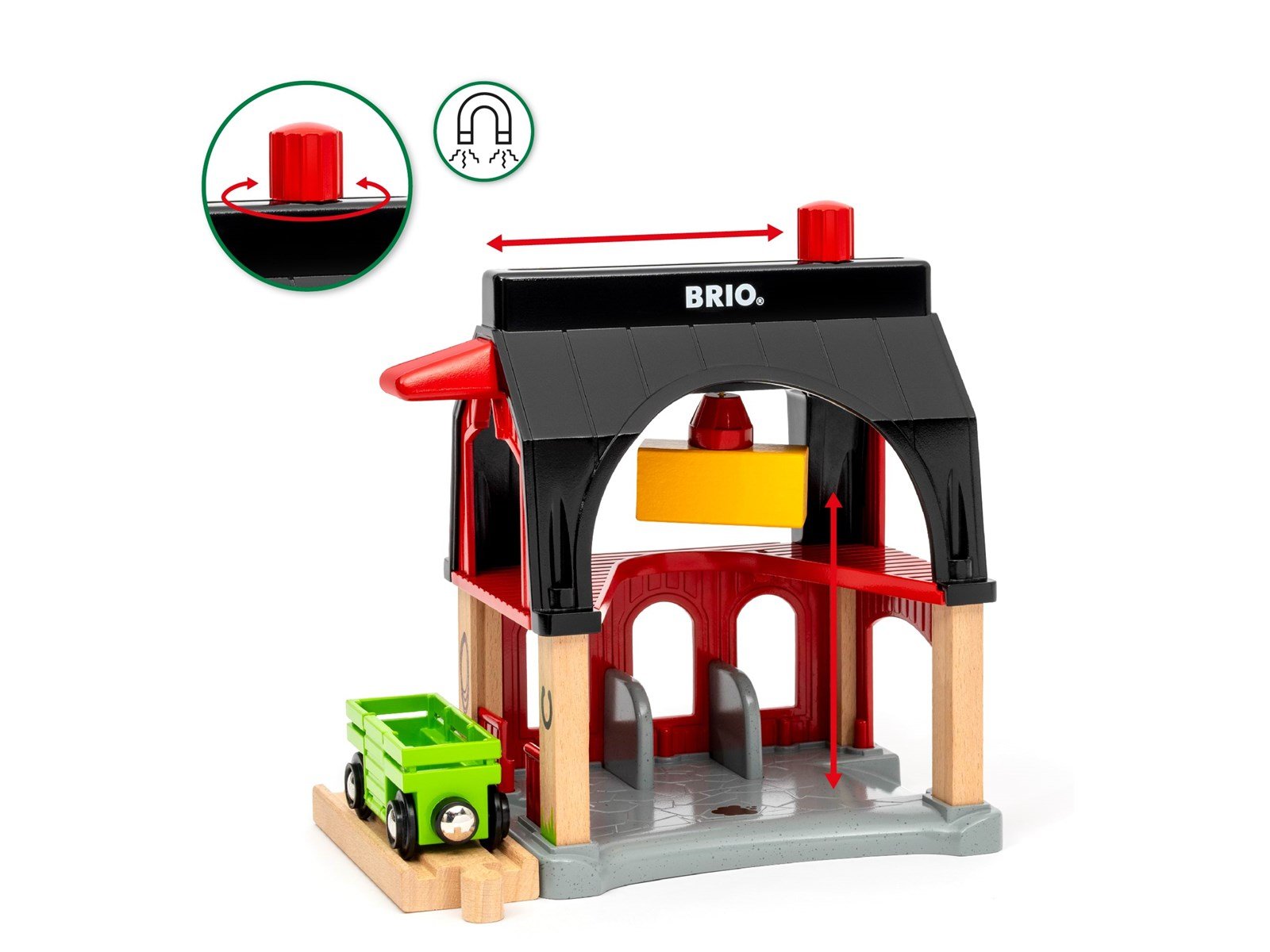 Brio BRIO Tierscheune mit Heuwaggon