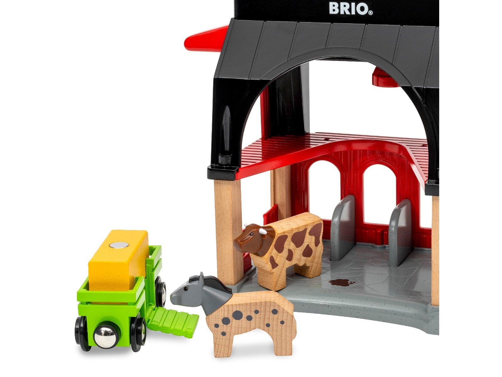 Brio BRIO Tierscheune mit Heuwaggon