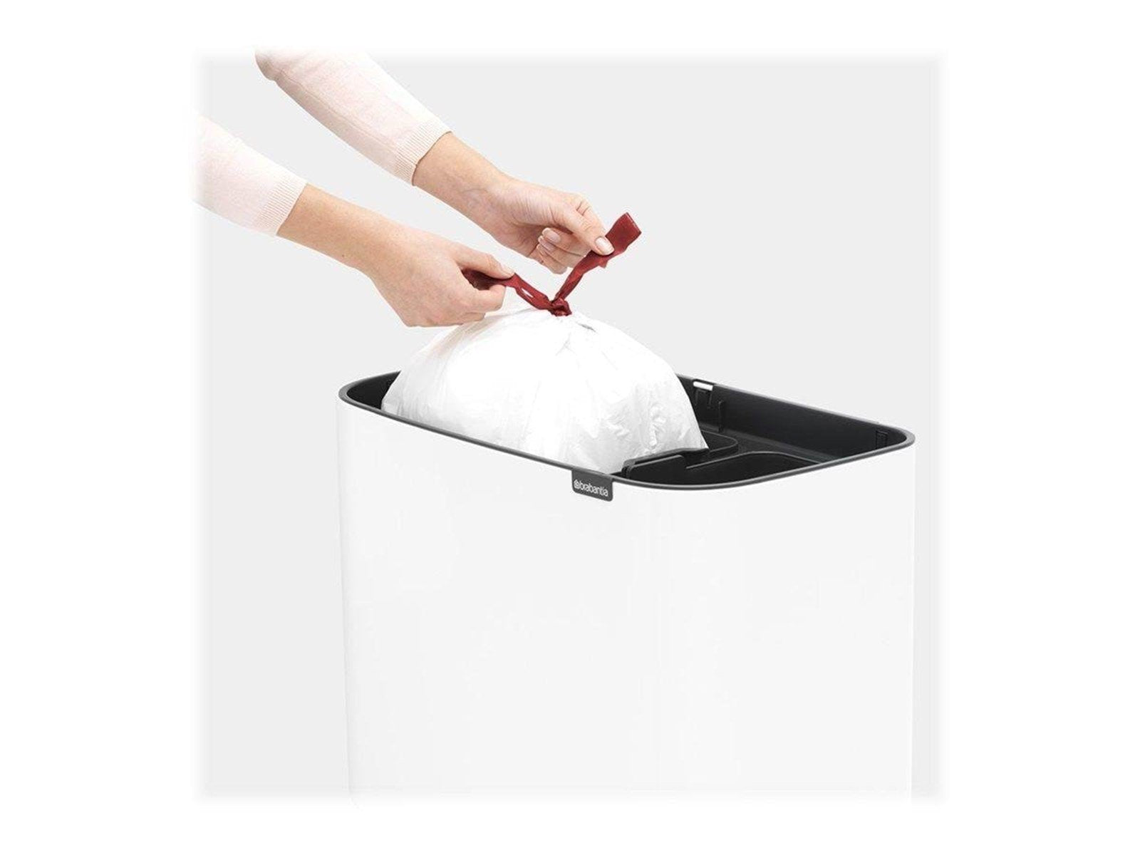 brabantia Bo Touch Bin - rubbish bin - 34 L - white