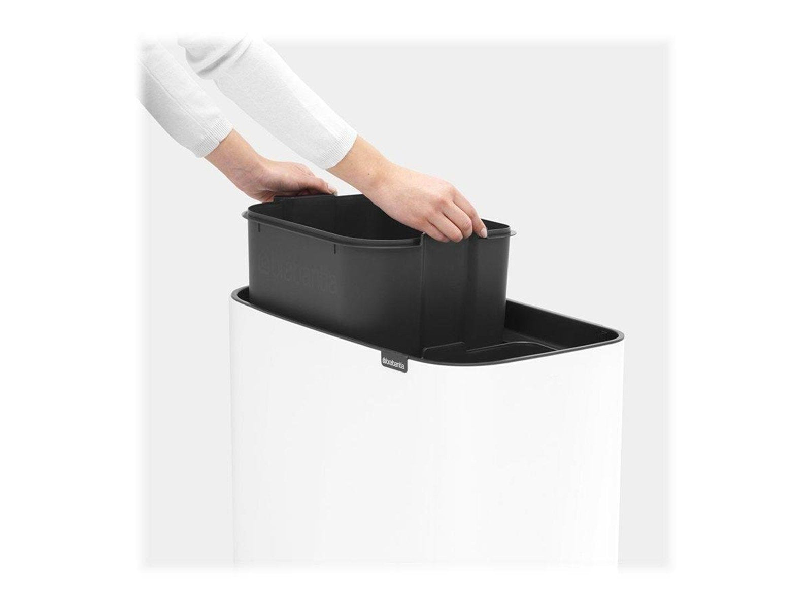 brabantia Bo Touch Bin - rubbish bin - 34 L - white
