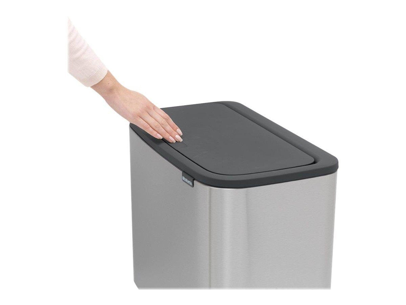 brabantia Bo Touch Bin - rubbish bin - 34 L - matt steel